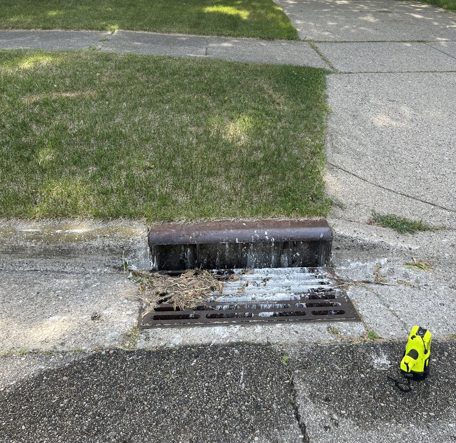Paint on Storm Sewer Grate