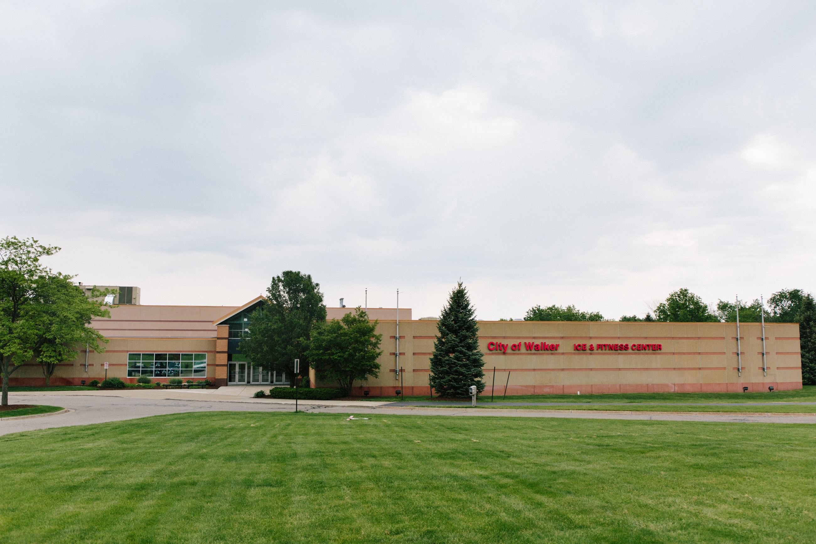 Exterior of the Walker Ice and Fitness Center