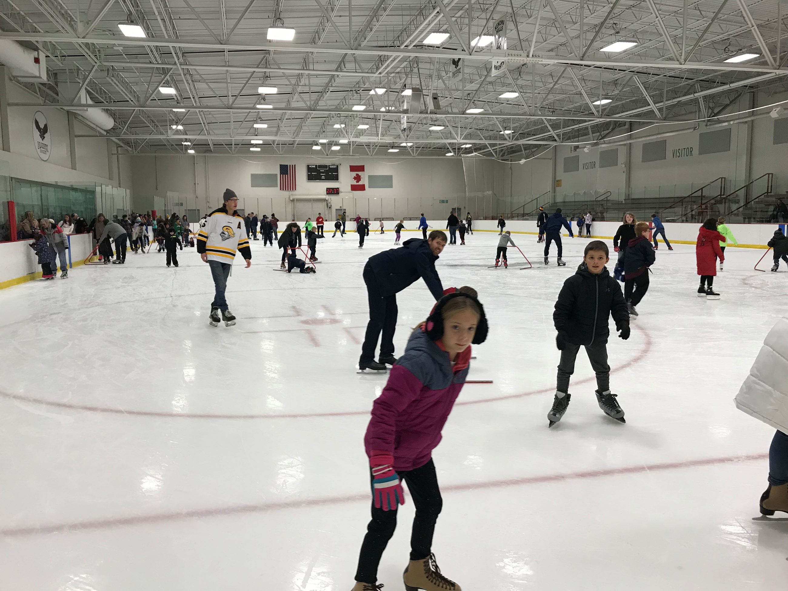 People ice skating