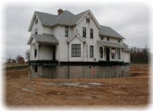 The house on its foundation