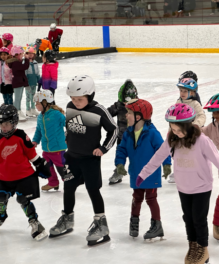 Children on an Ice Rink